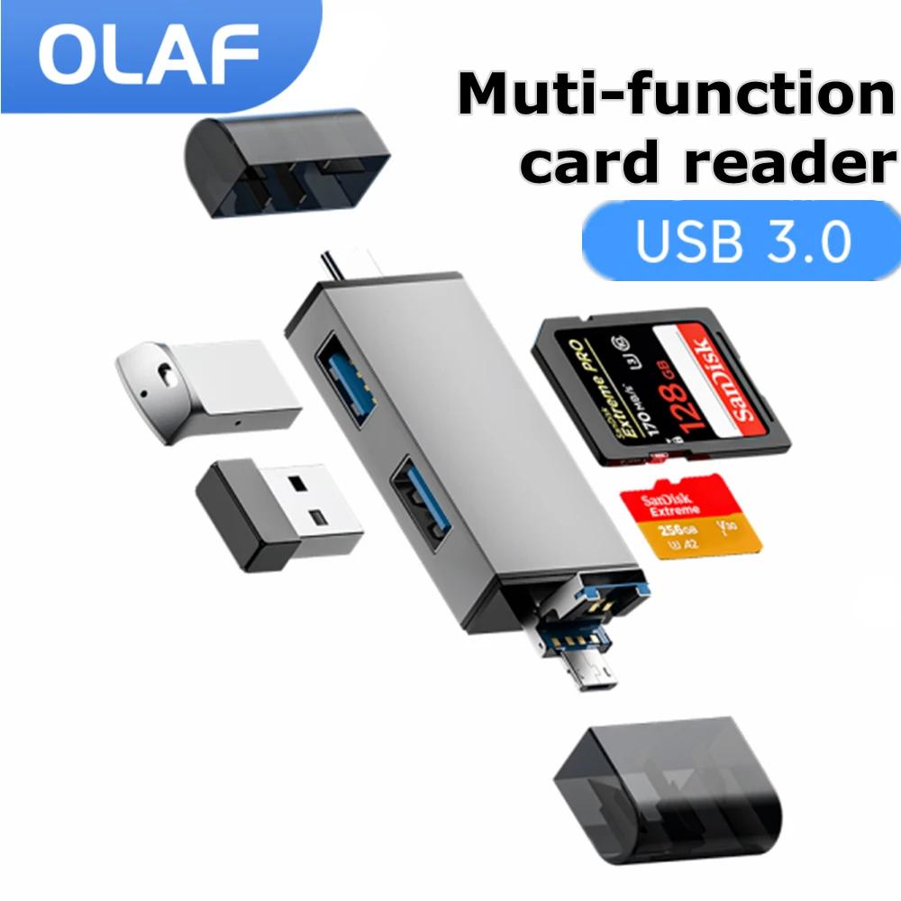 Olaf ٱ OTG USB 3.0 ī , ũ SD TF ī ޸ , USB ÷ ̺, CŸ ī  , 7 in 1